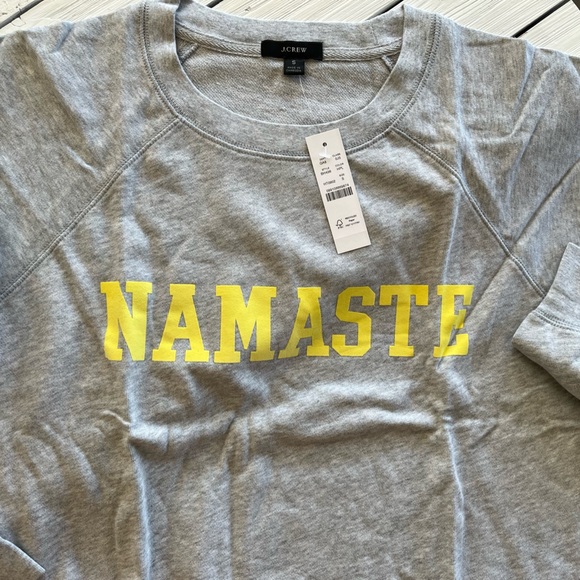 J crew oversized namaste gray sweatshirt womens - Picture 7 of 11